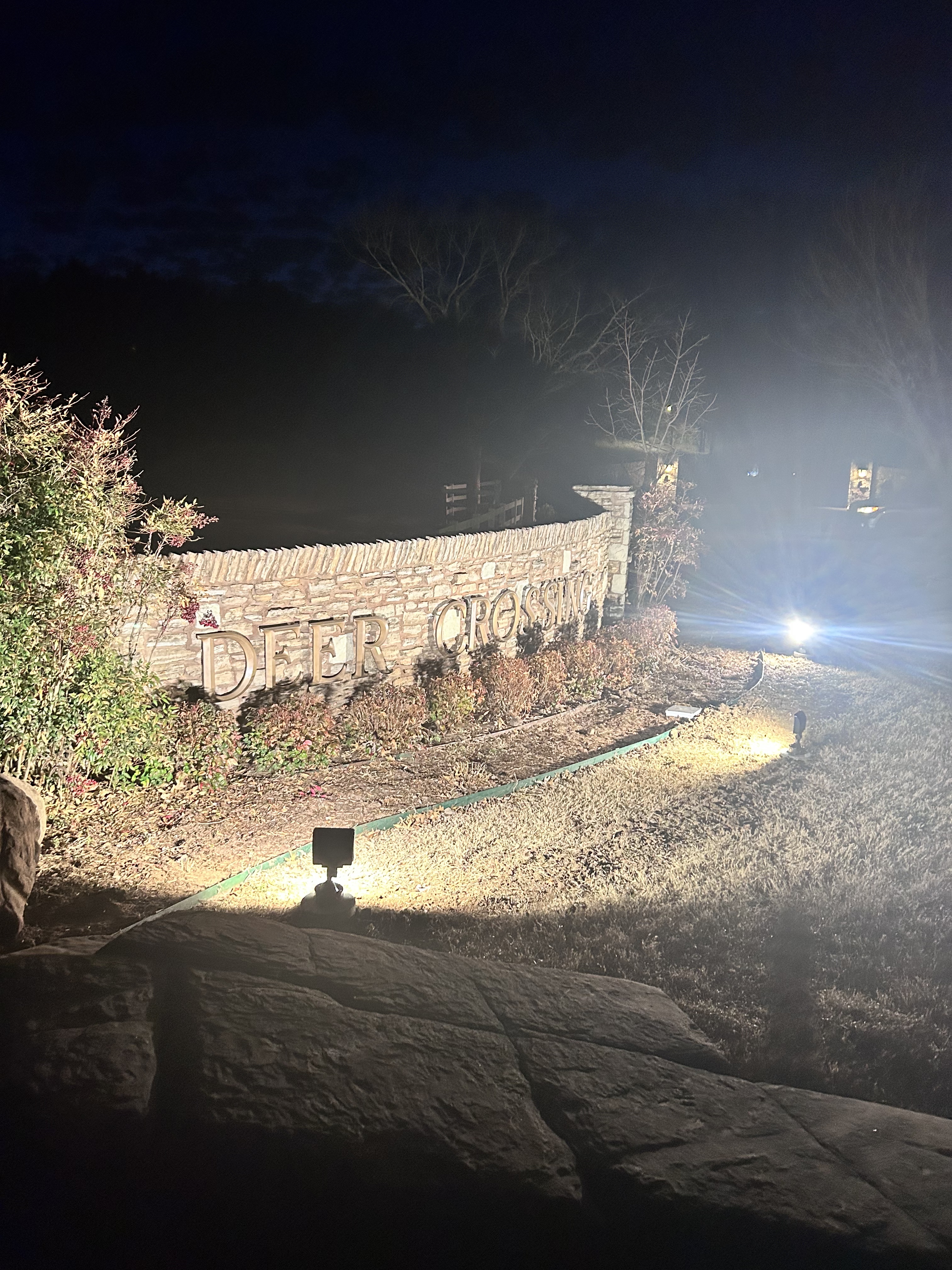 Landscape and sign lighting installation