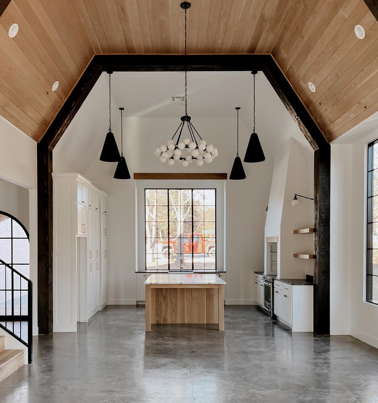 Vaulted kitchen electrical