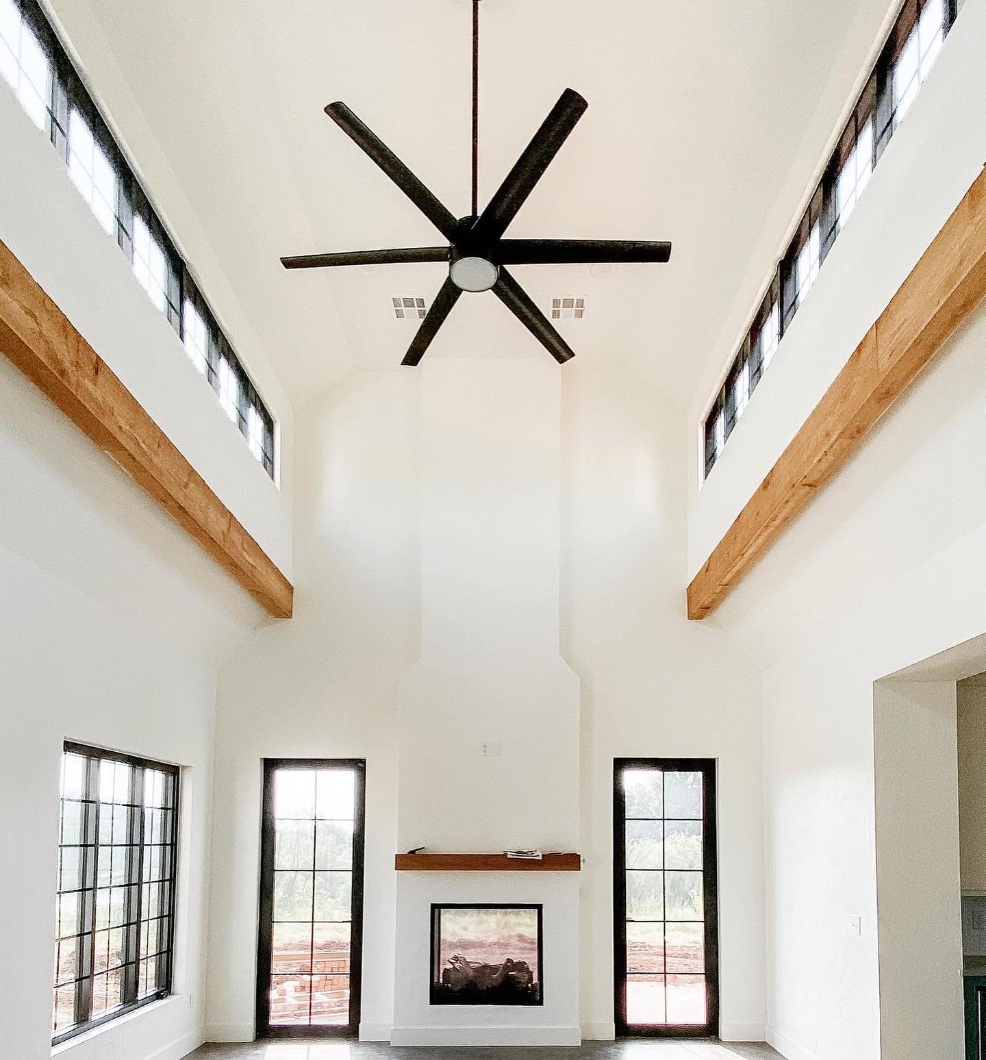 Great room ceiling fan install